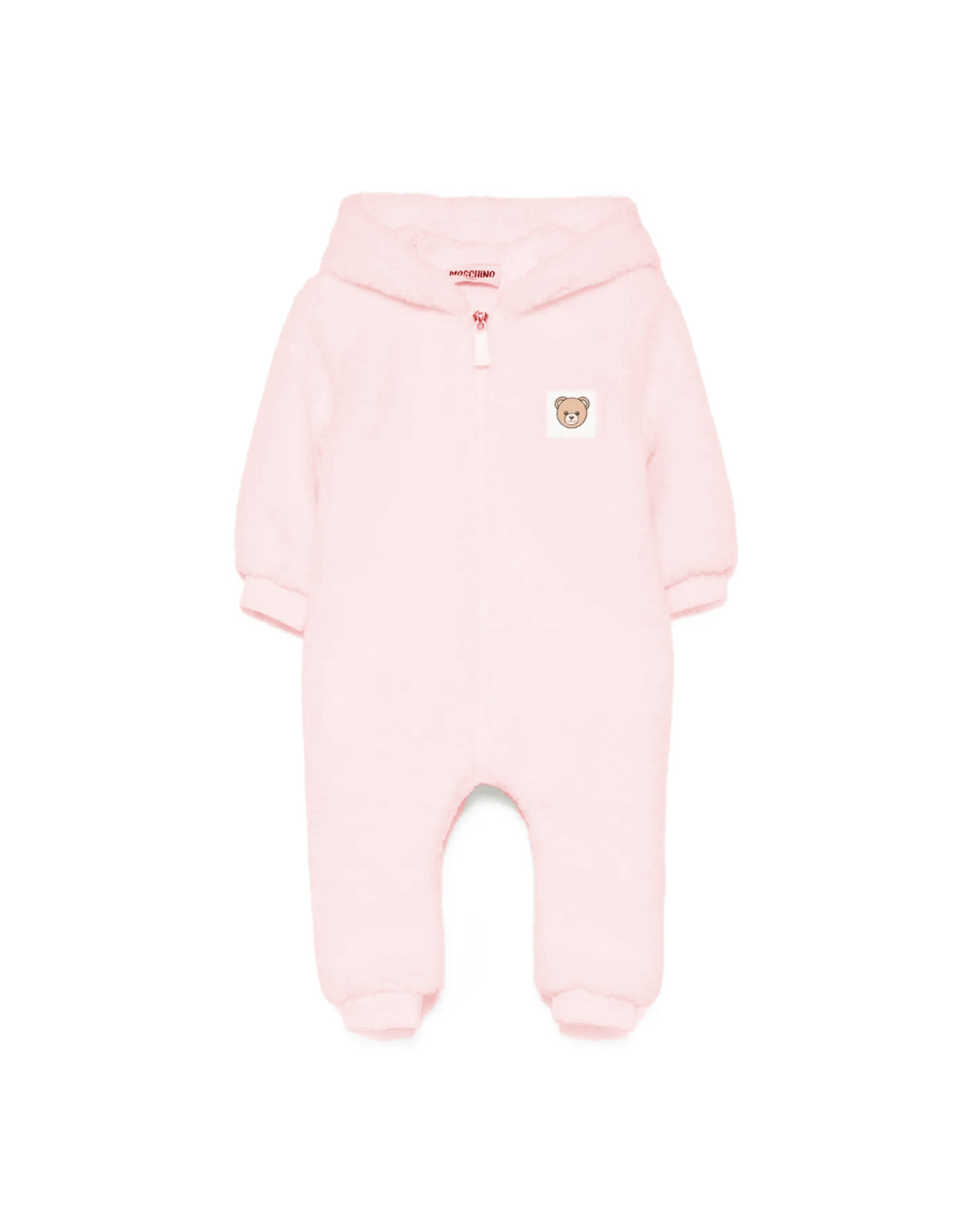 Moschino Kids Tutina Teddy Rosa per Neonate