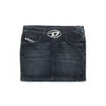 Diesel Kids Gonna Denim Nero con Oval D per Bambine