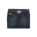 Diesel Kids Gonna Denim Nero con Oval D per Bambine