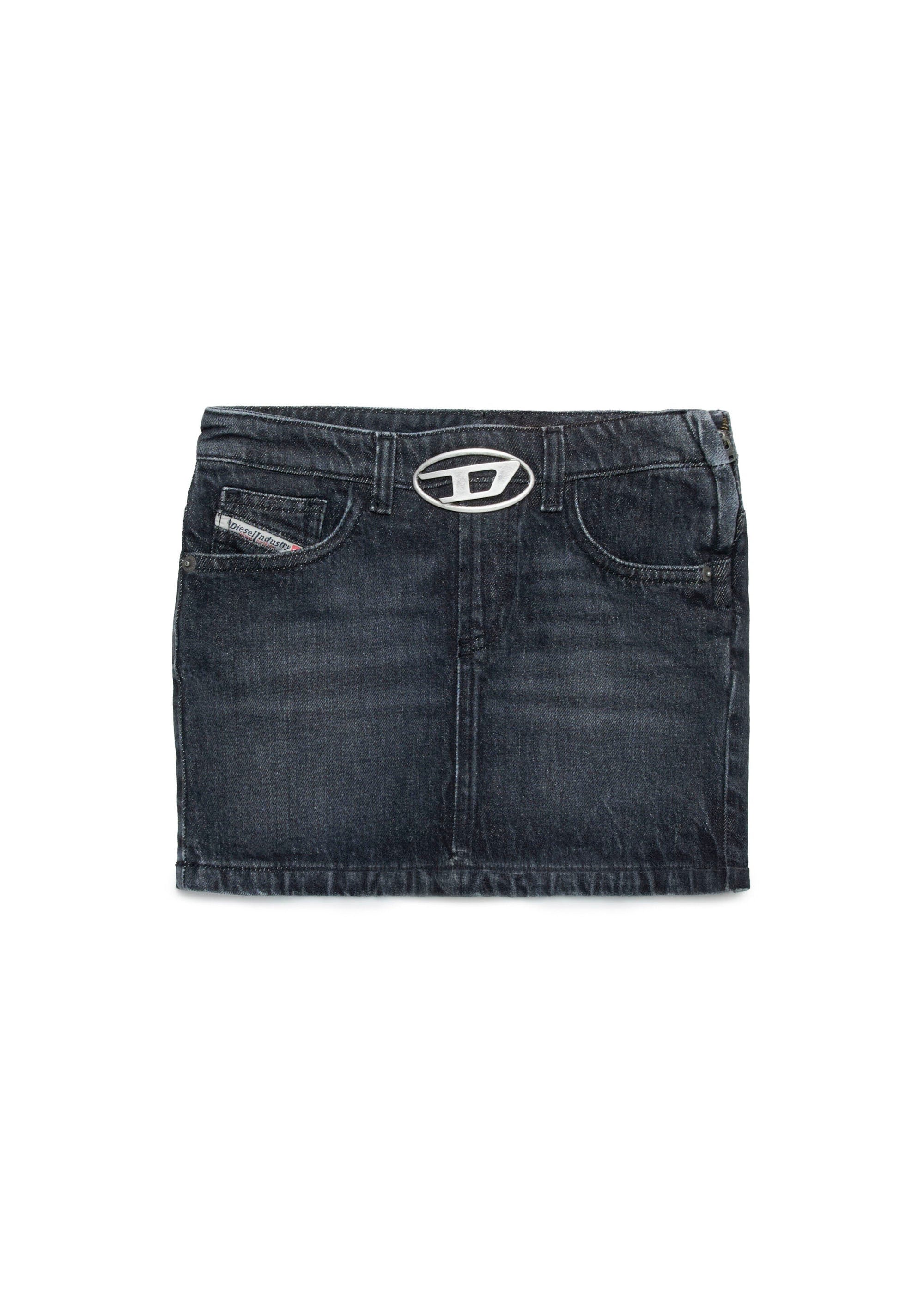 Diesel Kids Gonna Denim Nero con Oval D per Bambine