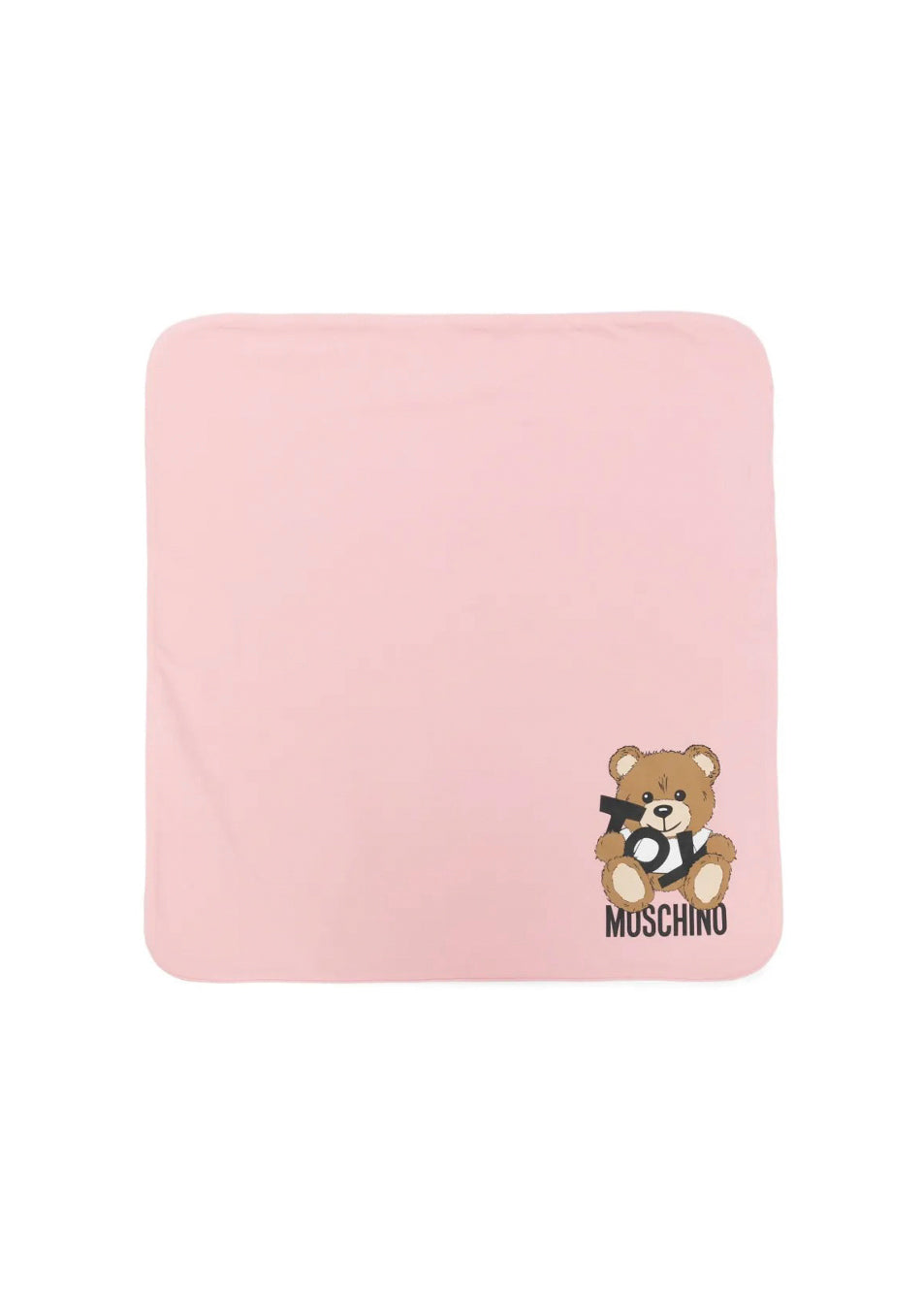 Moschino Kids Coperta Rosa con Stampa Toy per Neonate