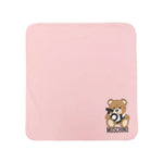 Moschino Kids Coperta Rosa con Stampa Toy per Neonate