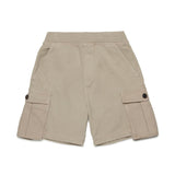 Dsquared2 Kids Bermuda Beige con Tasconi per Bambini