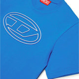 Diesel Kids Blue T-shirt with Oval D Logo for Children
