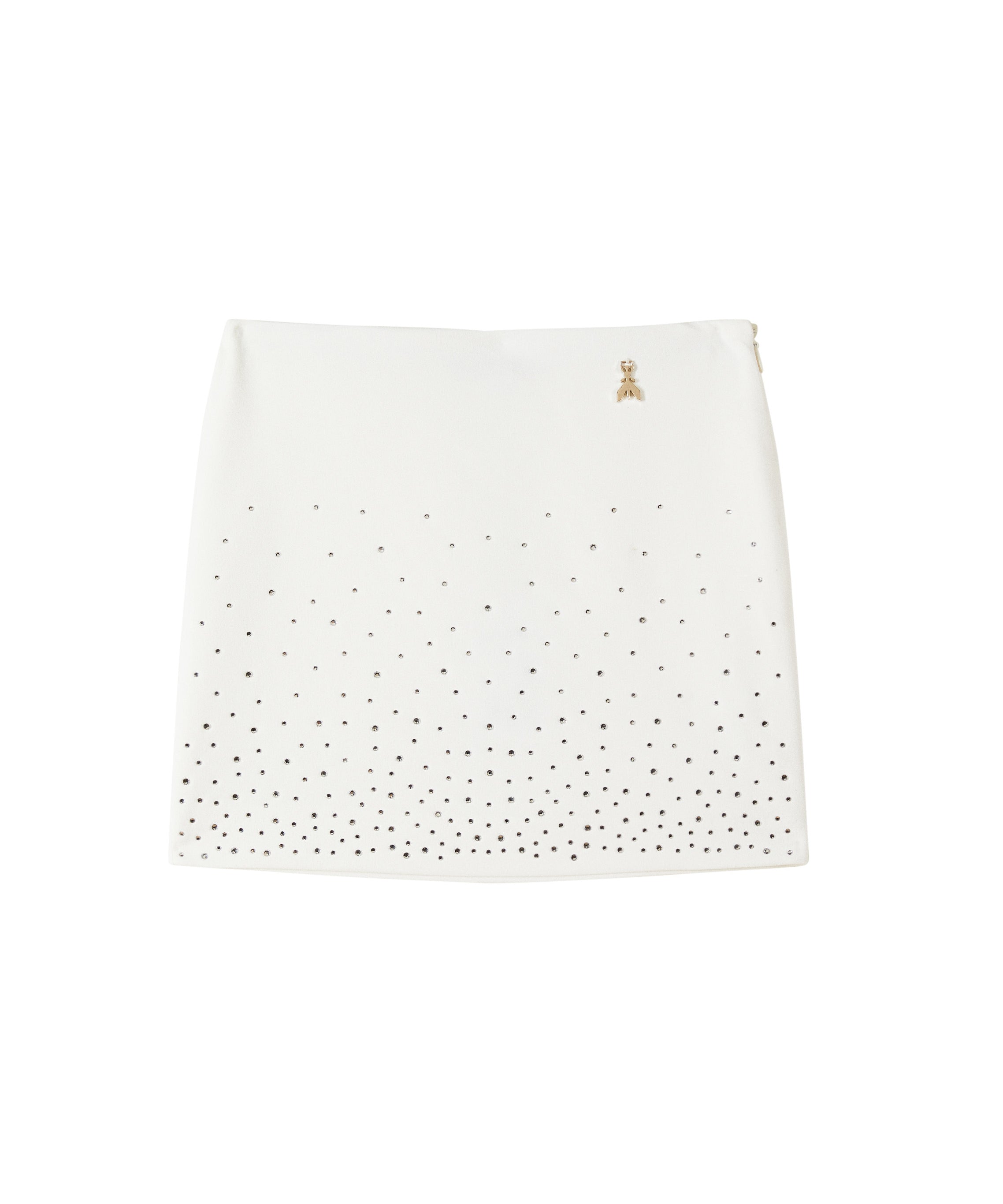 Patrizia Pepe Kids Gonna Bianco con Strass per Bambine
