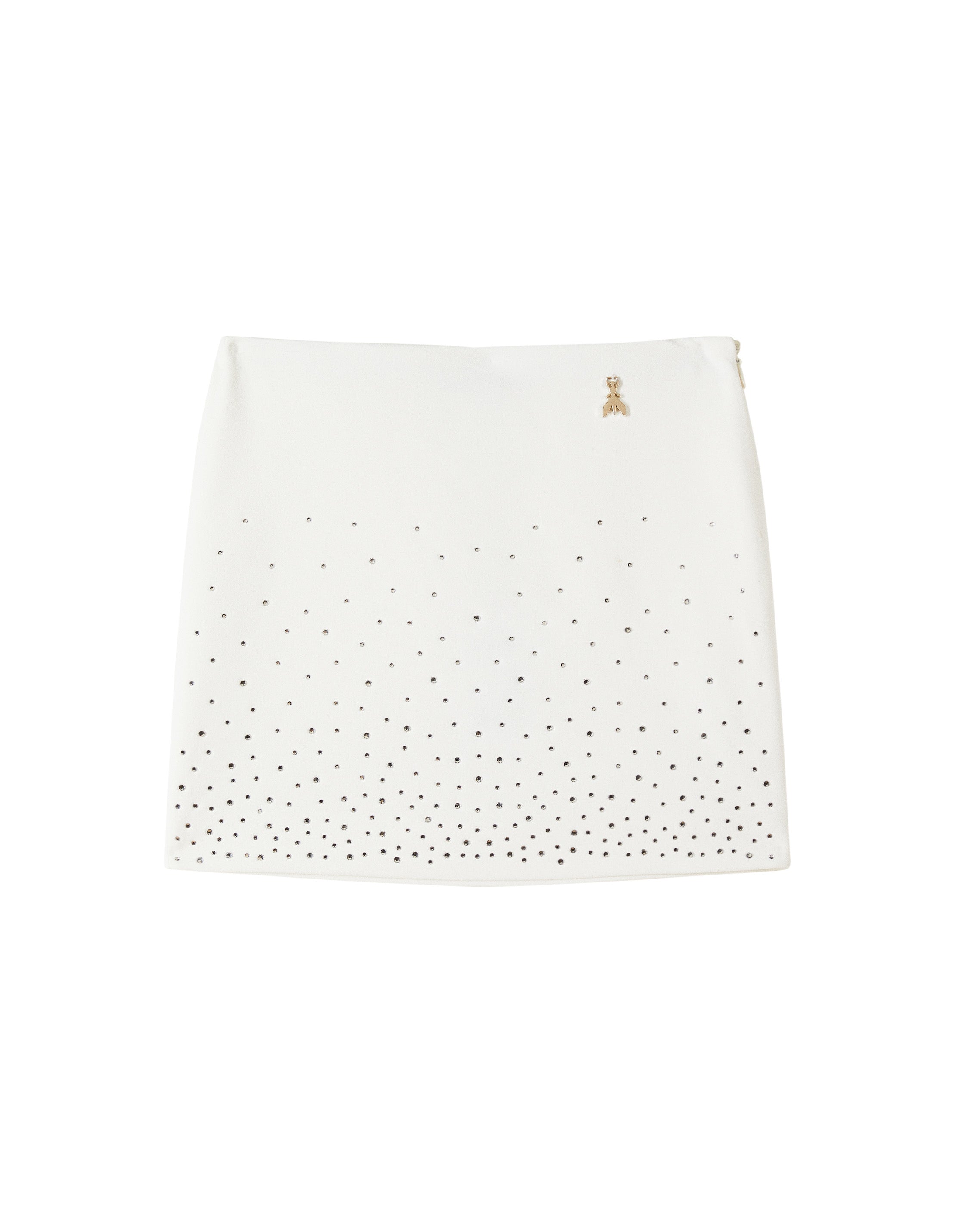 Patrizia Pepe Kids Gonna Bianco con Strass per Bambine