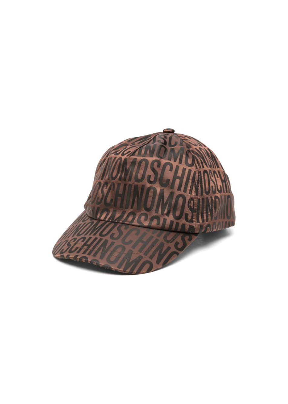 Moschino Kids Cappello Marrone con Logo Jacquard per Bambini
