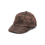 Moschino Kids Cappello Marrone con Logo Jacquard per Bambini