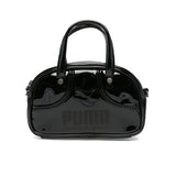 Puma Kids Borsa 1976 Nero Lucido con Logo per Bambine