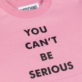 Moschino Kids Abito Rosa con Stampa per Neonate (dettaglio)