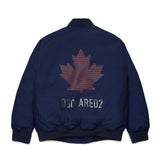 Dsquared2 Kids Giubbino Blu con Logo sul Retro per Bambini