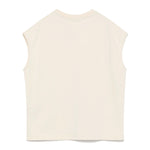 Yes London Canotta Beige con Logo per Bambini
