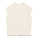 Yes London Canotta Beige con Logo per Bambini
