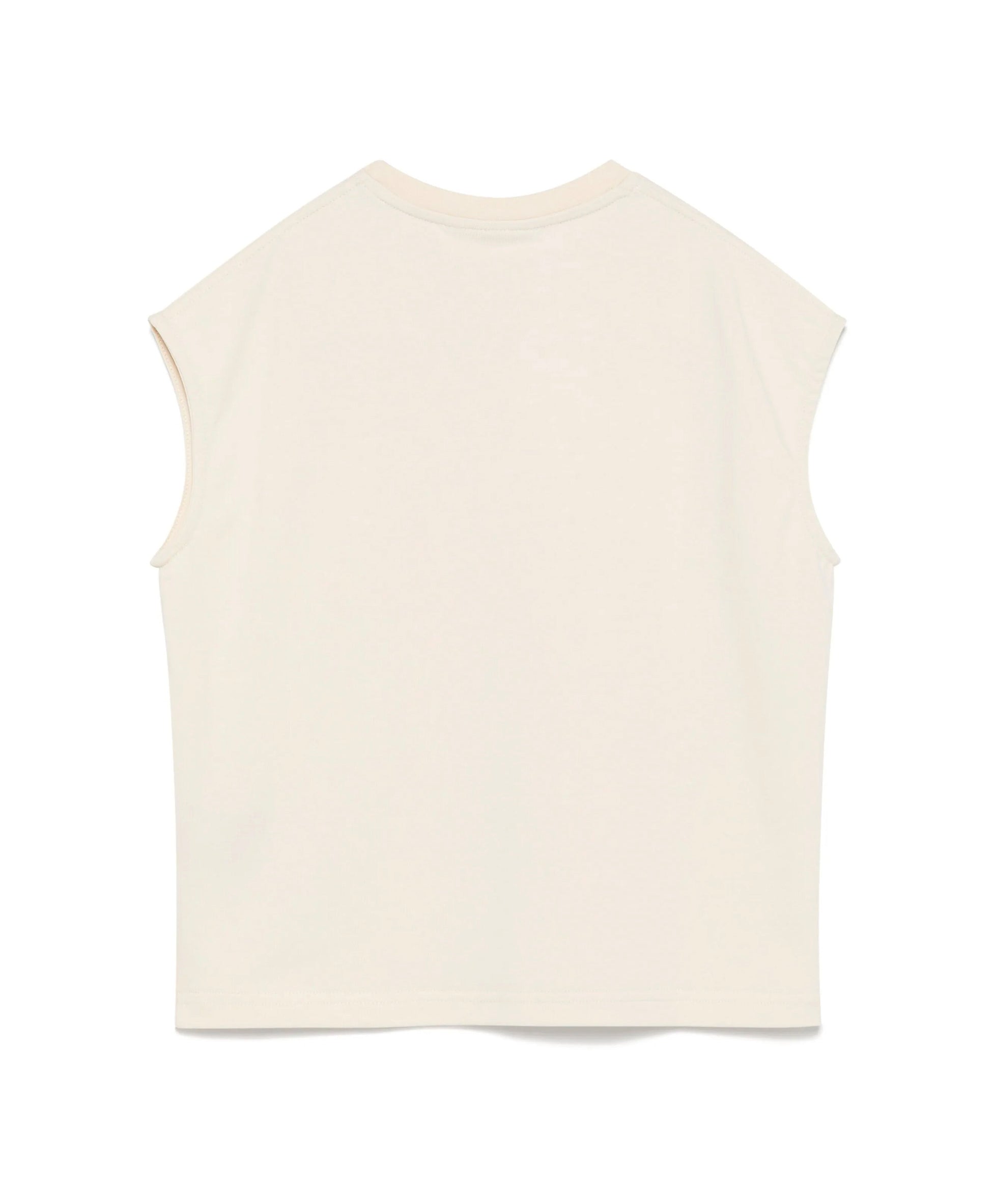 Yes London Canotta Beige con Logo per Bambini
