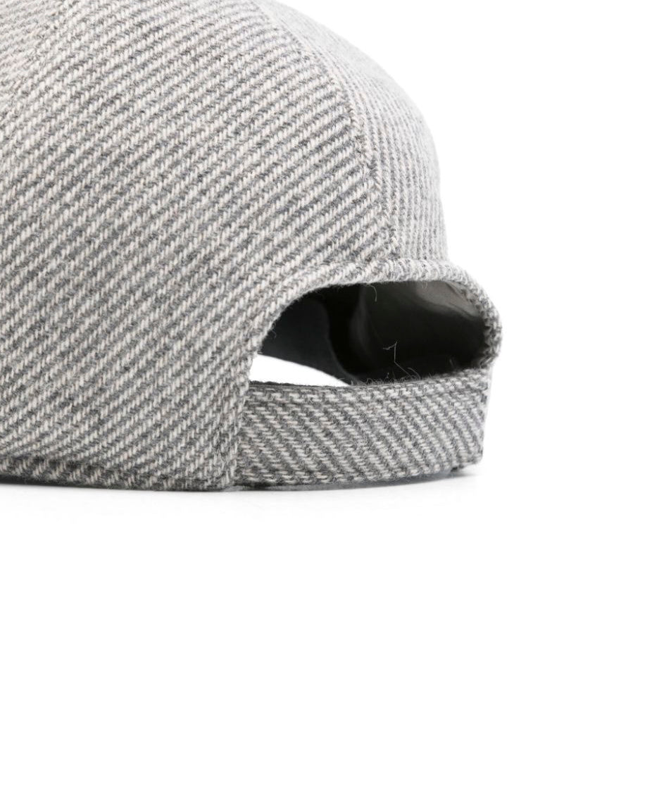 Elisabetta Franchi La Mia Bambina Cappello Grigio con Logo per Bambine (retro)