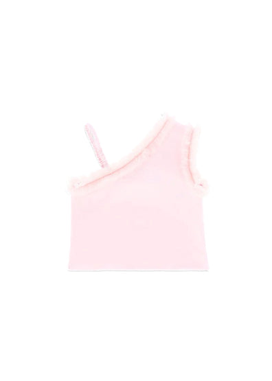 Angel's Face Top Rosa con Fiore Reese per Bambine