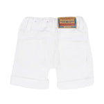 Diesel Kids Bermuda in Denim Bianco per Neonati
