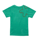 EffeK T-Shirt Verde con Stampa per Neonati (retro)