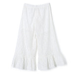 Twinset Kids Pantaloni in Pizzo e Sangallo