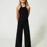 Twinset Kids Tuta in Maglia con Logo Jacquard 