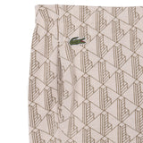 Lacoste Kids Pantalone Beige All-Over con Logo Unisex