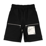Yes London Kids Bermuda Nero con Zip per Bambini