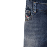 Diesel Kids Short Denim Scuro Per Bambine