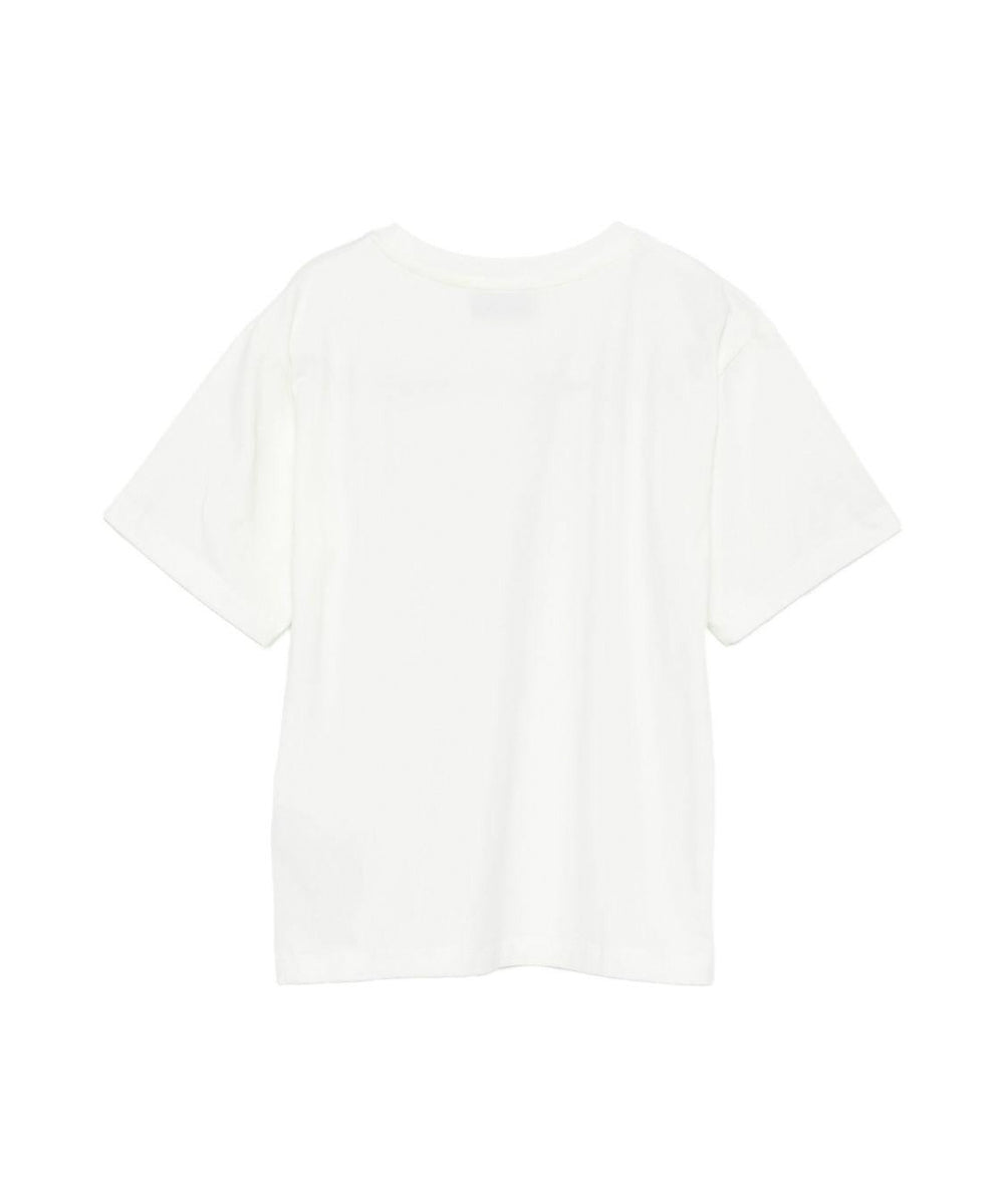 Moschino Kids T-shirt Panna con Teddy per Bambine