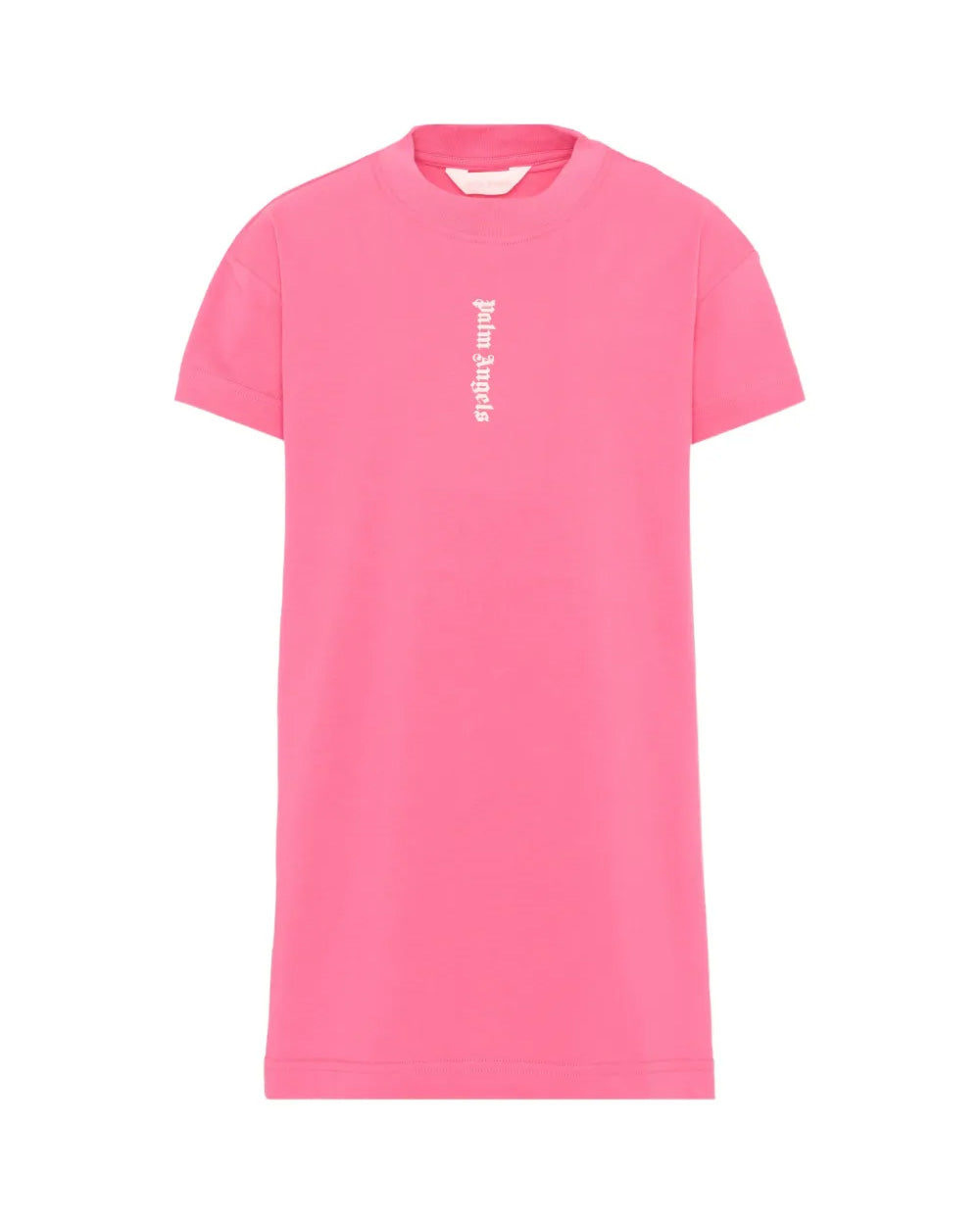 Palm Angels Kids Abito Rosa con Logo Bianco per Bambine