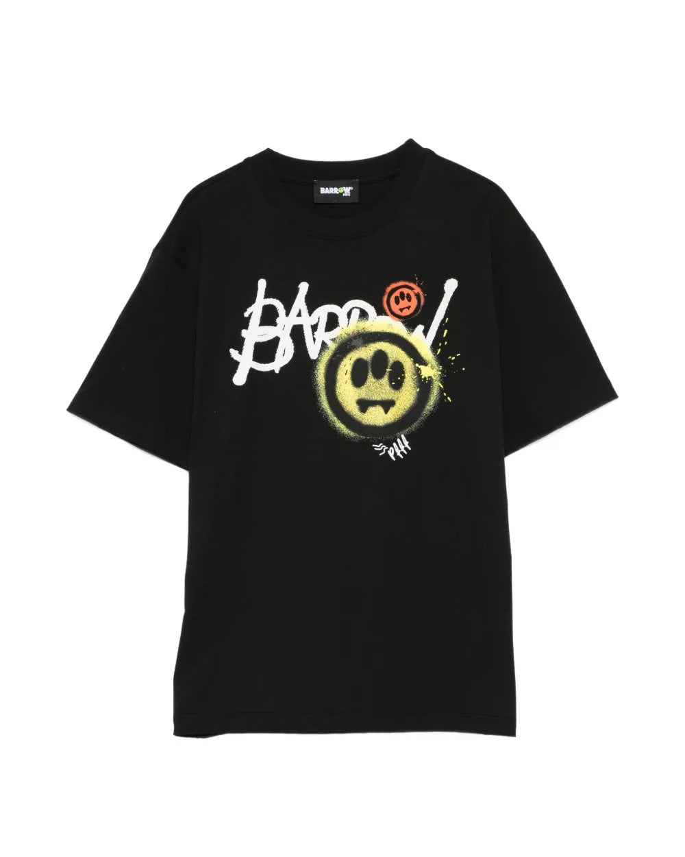 Barrow Kids T-Shirt Nero con Stampa Logo per Bambini