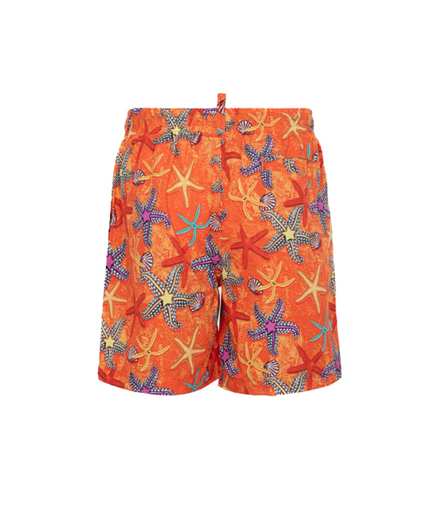 EffeK Costume Boxer Fantasia Mood Marine Arancione per Bambini