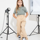 Calvin Klein Kids Beige Parachute Pants for Kids