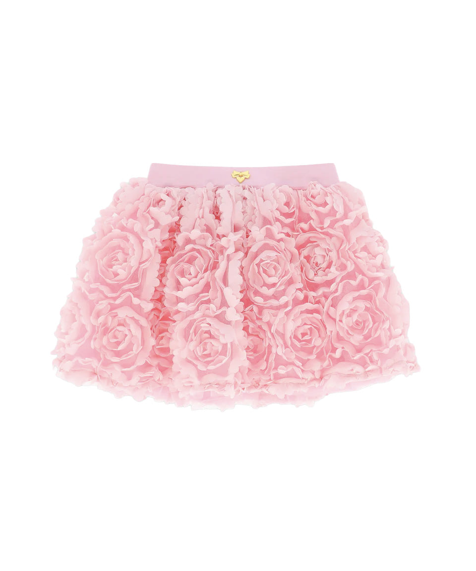 Angel's Face Kids Gonna Rosa con Applicazioni Rose per Bambine