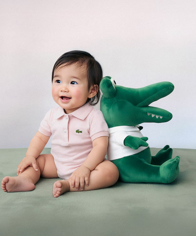 Lacoste Kids Body Rosa con Logo per Neonate