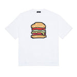 N°21 Kids T-shirt con Stampa Hamburger Bianca