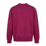 Palm Angels Kids Felpa Sangria Girocollo con Stampa Logo a Contrasto per Bambine