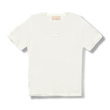 Elisabetta Franchi La Mia Bambina T-shirt Avorio con Logo CC per Bambine