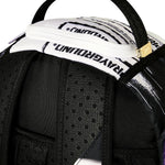 Sprayground Kids Zaino Unisex Think On It Nero e Viola con Stampa Tigre, Shark Mouth e Graffiti