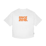 Palm Angels Kids T-Shirt Bianco con Stampa per Bambini