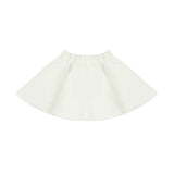 Elisabetta Franchi La Mia Bambina Gonna Avorio con Bottoni Oro per Neonate
