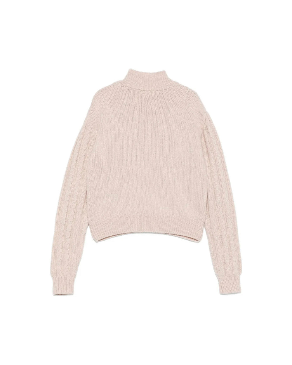 Elisabetta Franchi La Mia Bambina Maglioncino Rosa con Intarso Logo per Bambine