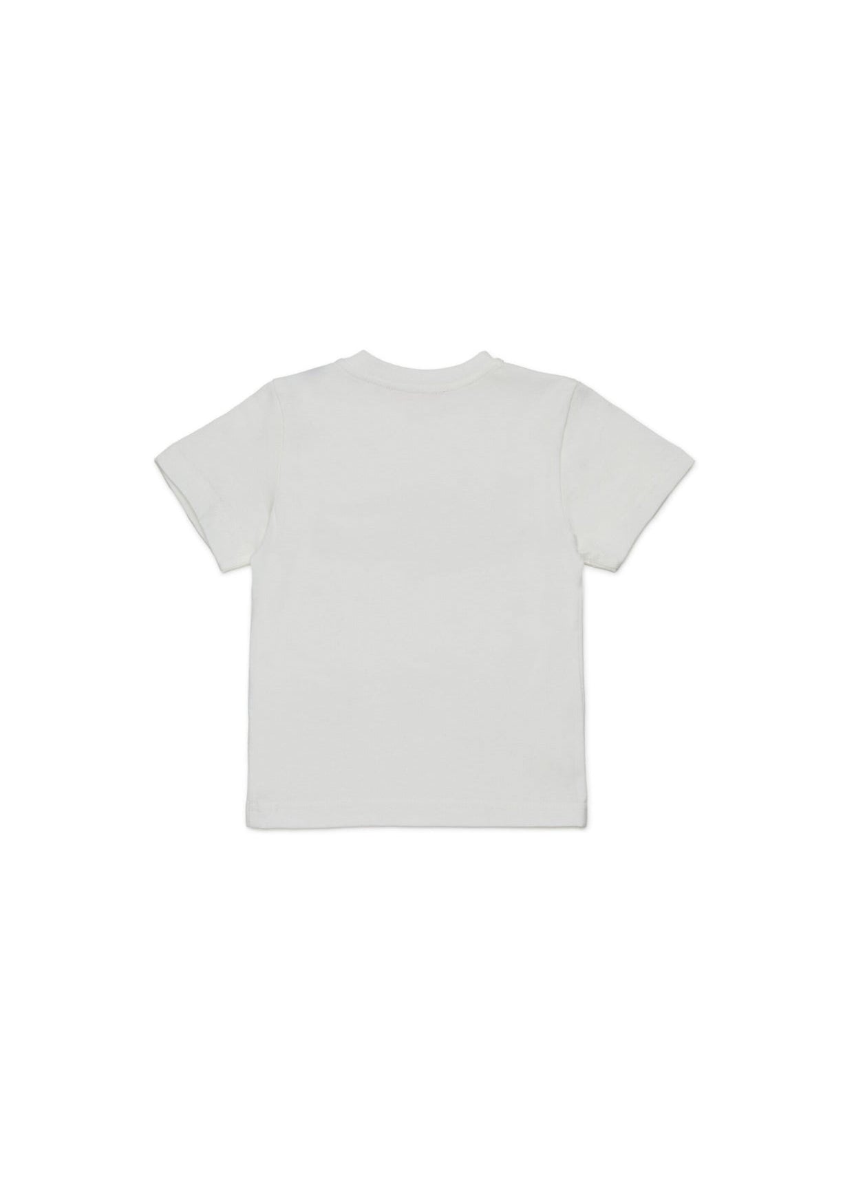 Diesel Kids T-shirt Bianca con Oval D per Neonate (retro)