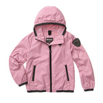 Blauer Kids Giacca a Vento Rosa con cappuccio in Nylon per Bambine