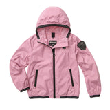 Blauer Kids Giacca a Vento Rosa con cappuccio in Nylon per Bambine