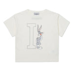 Iceberg Kids T-shirt Bianca Crop con Bugs Bunny per Bambine