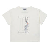 Iceberg Kids T-shirt Bianca Crop con Bugs Bunny per Bambine