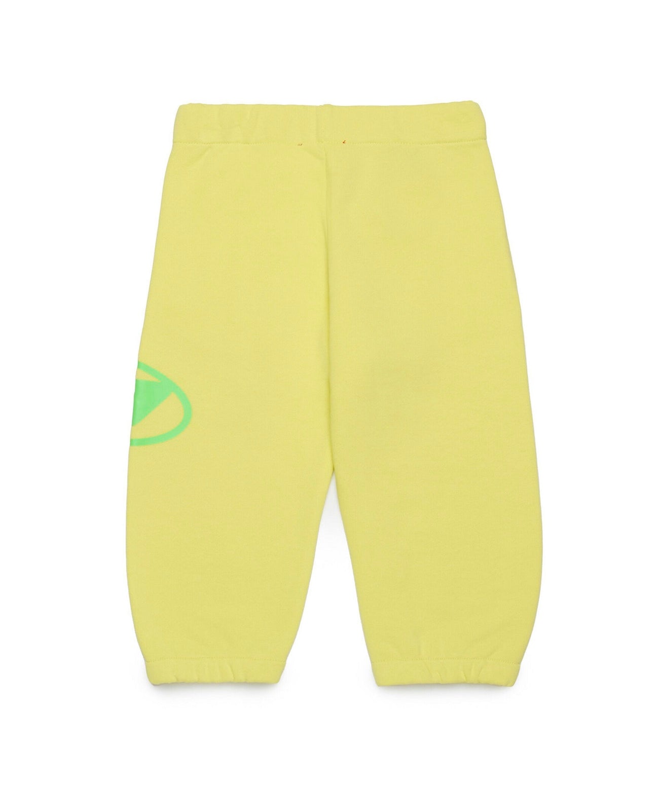 Diesel Kids Pantaloni Jogger Giallo con Stampa Logo Oval D
