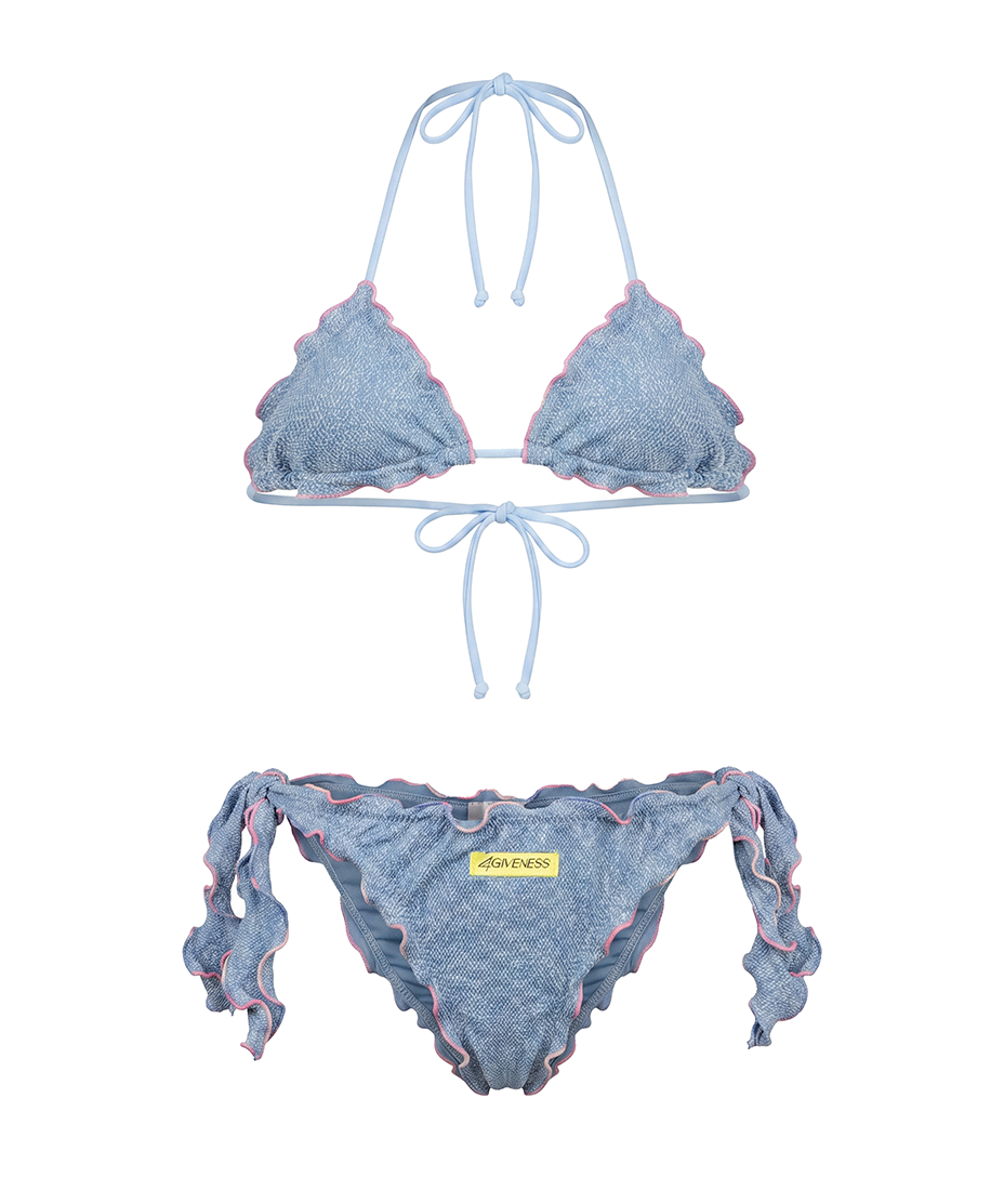 4Giveness Kids Bikini Triangolo Azzurro per Bambine
