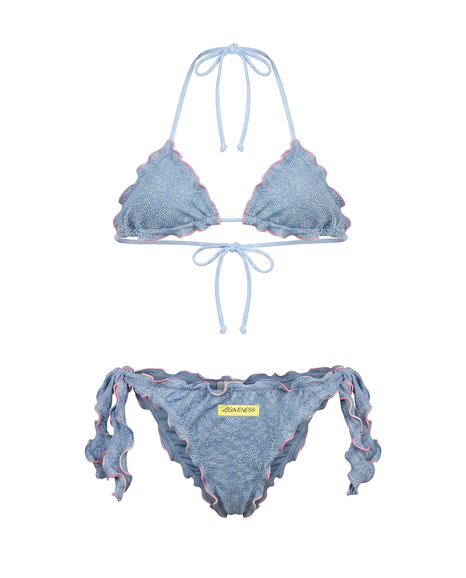 4Giveness Kids Bikini Triangolo Azzurro per Bambine