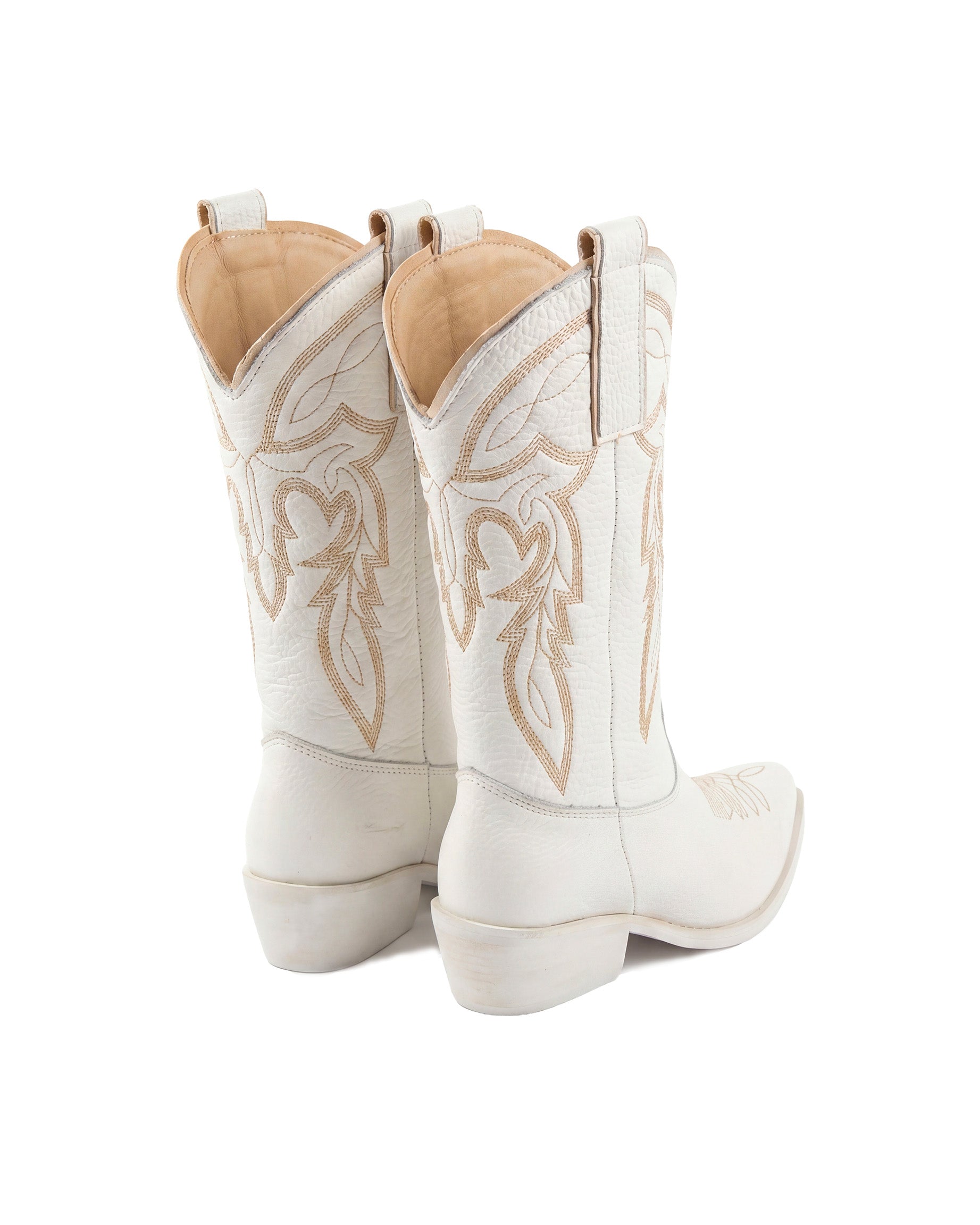 Jammers Stivale Nabuk Bianco in Pelle per Bambine